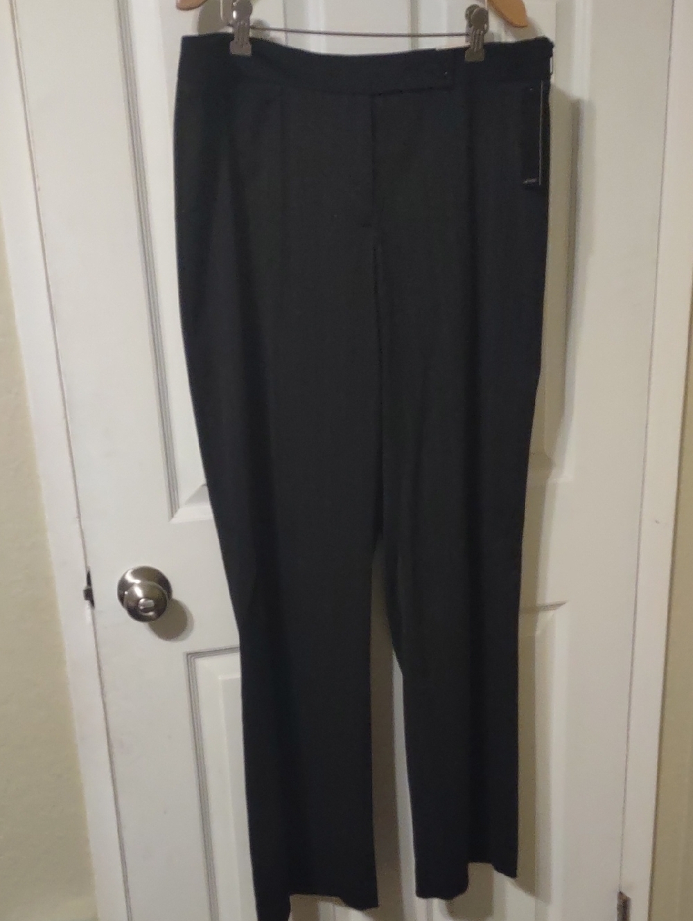 Lane Bryant Black Boot Cut Flared Dress Pants Size 16 New